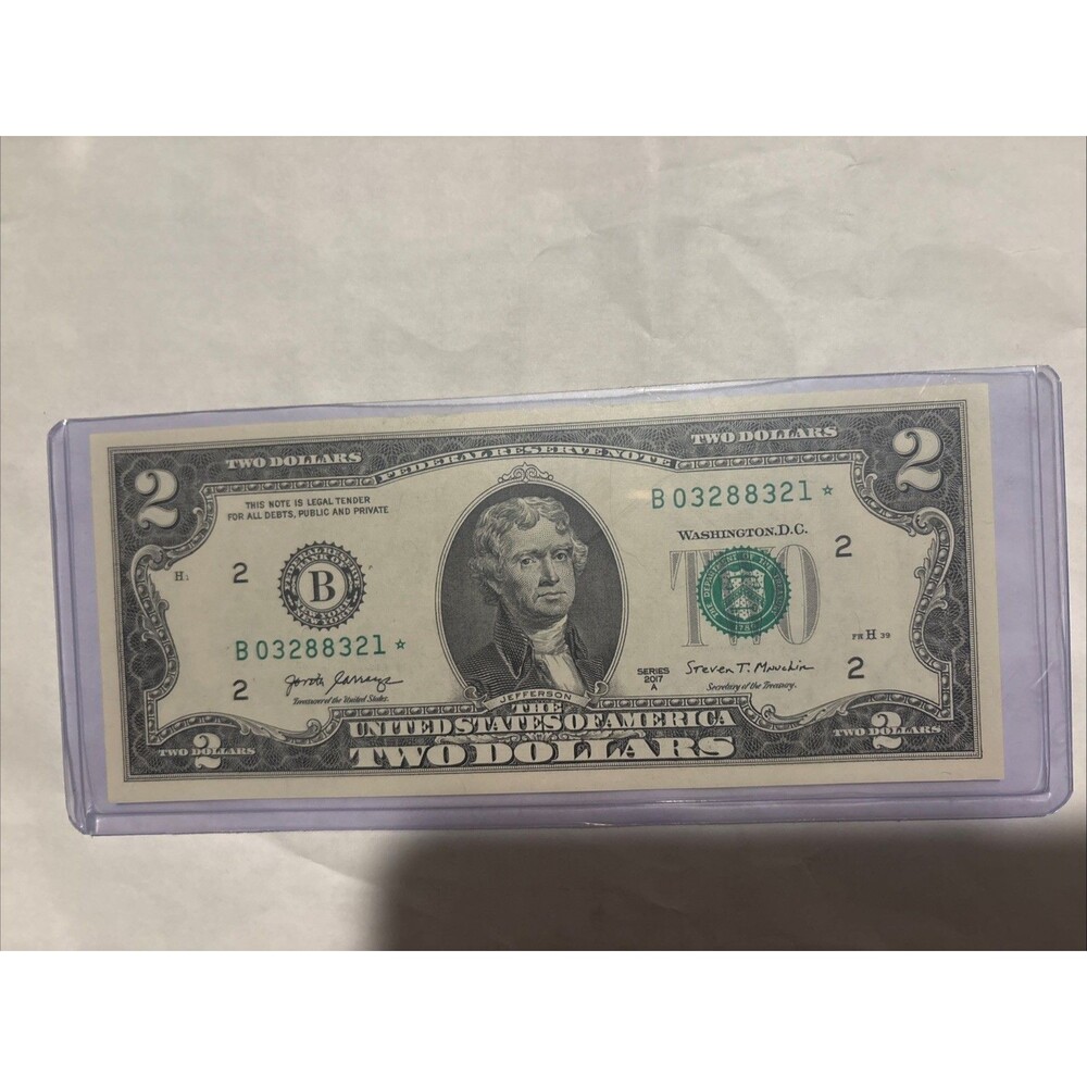 $2 Bill Star Note! 2017 Excellent Condition!